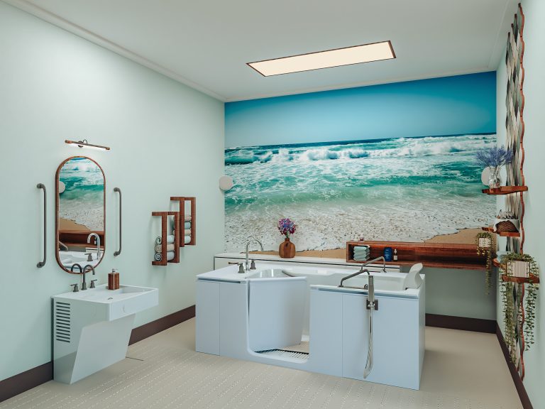 Badgestaltung im Pflegeheim